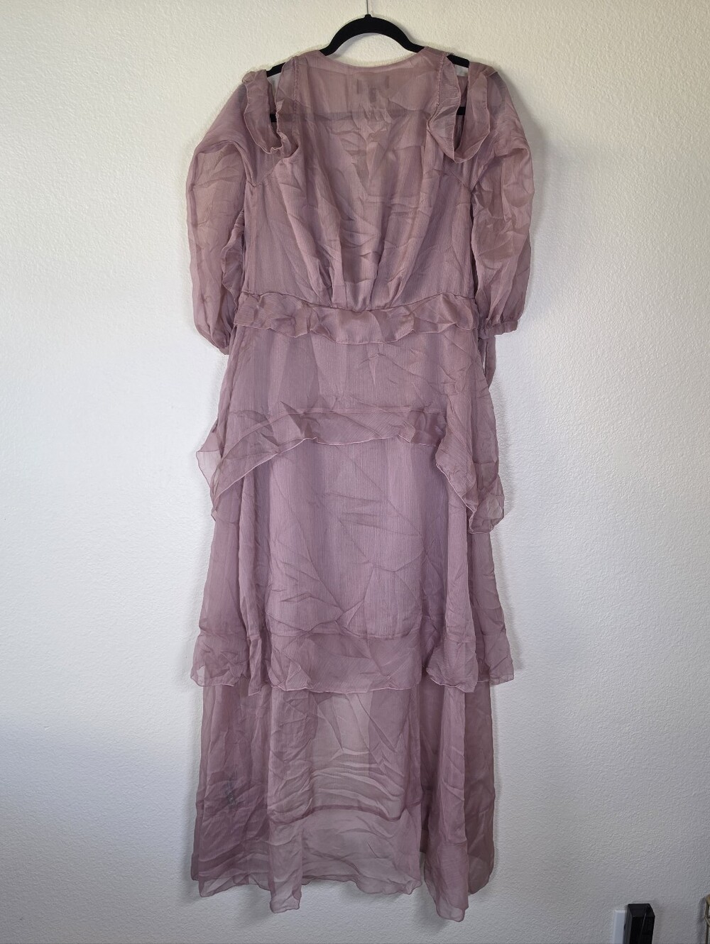 Dolls Kill Current Mood Ruffle Open Front Duster L NWT - Picture 3 of 5